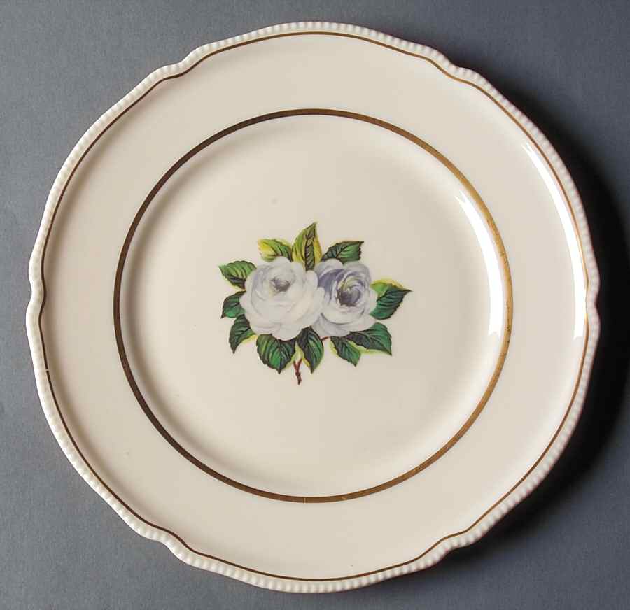 York Rose Luncheon Plate by Castleton (USA)-1
