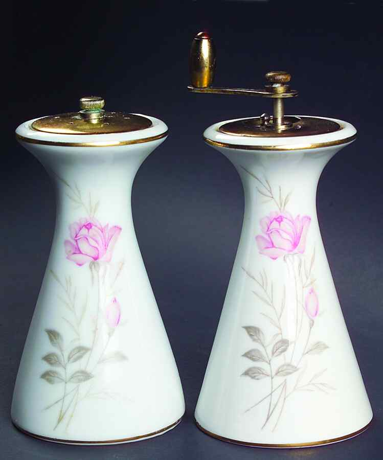 American Rose Salt Mill & Pepper Mill Set by Camelot-1