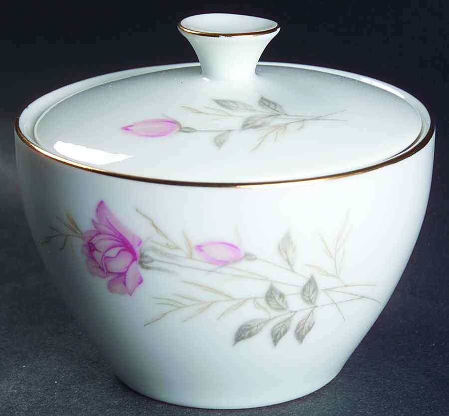 American Rose Sugar Bowl & Lid by Camelot-1