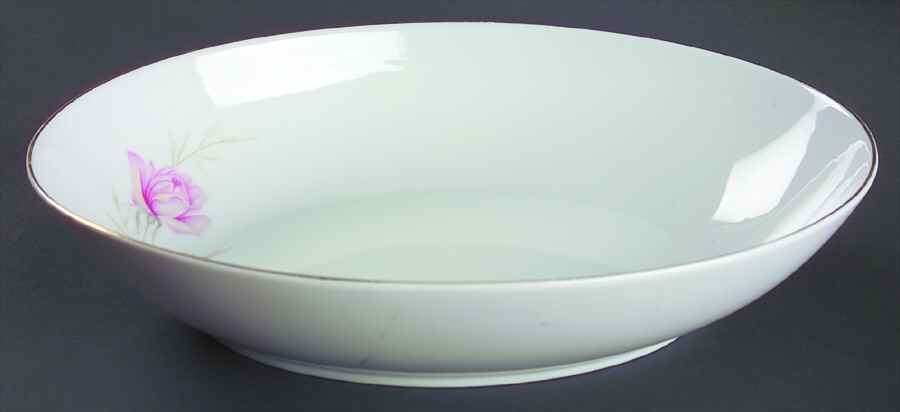 American Rose 10" Oval Vegetable Bowl by Camelot-1