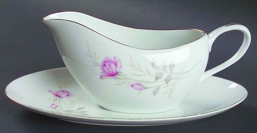 American Rose Gravy Boat & Underplate/Relish by Camelot-1