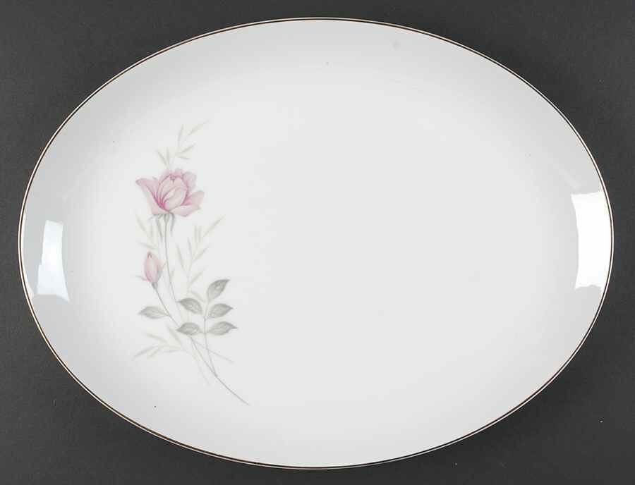 American Rose 16" Oval Serving Platter by Camelot-1