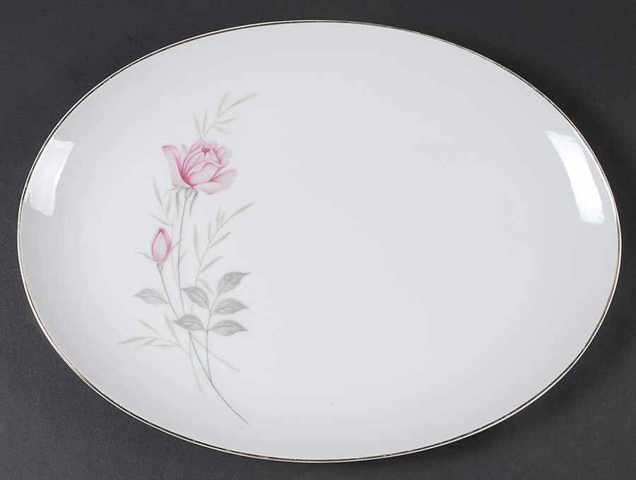 American Rose 14" Oval Serving Platter by Camelot-1