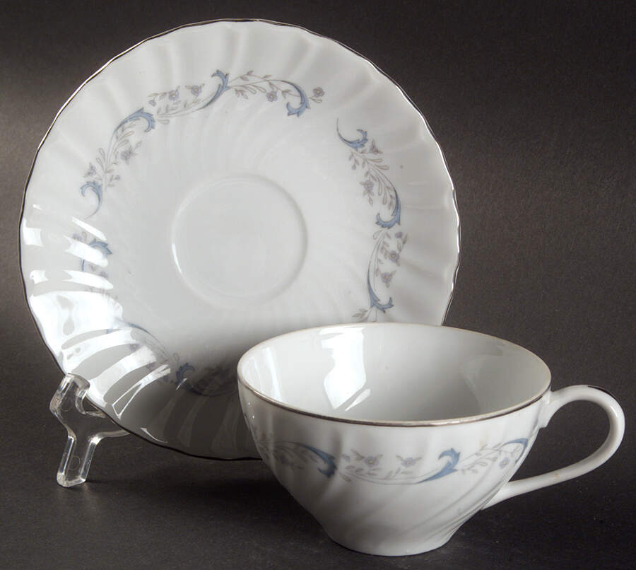 Gracious Flat Cup & Saucer Set by Camelot-1