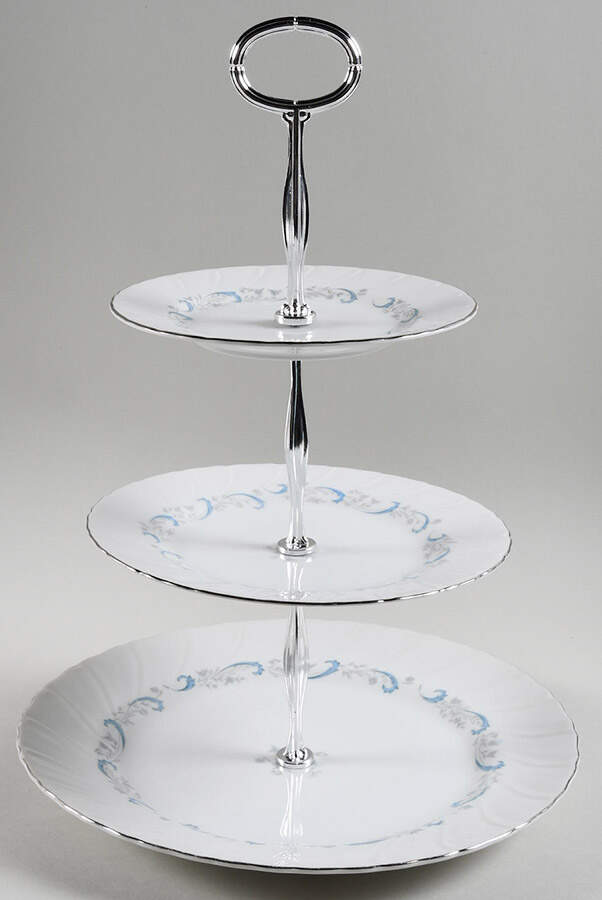 Gracious 13 7/8"-14 1/4" 3-Tiered Serving Tray(DP,SP,BB) HC by Camelot-1