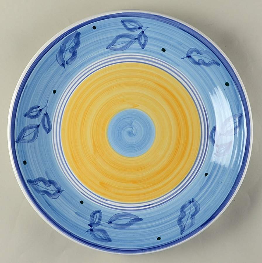 Azzurro 16" Chop Plate (Round Platter) by Caleca-1