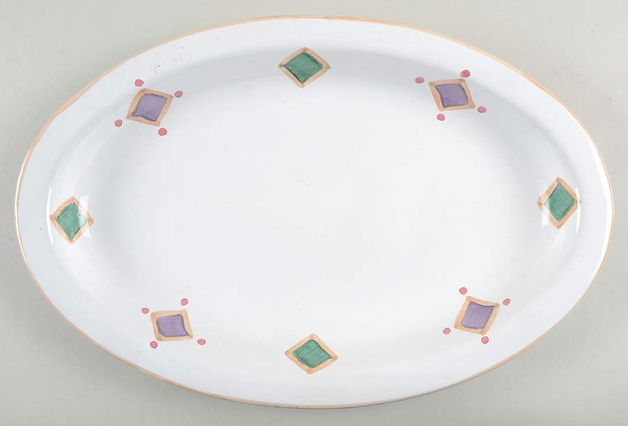 Belvidere 14" Oval Serving Platter by Caleca-1