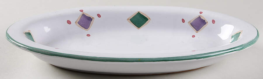Belvidere 10" Oval Serving Platter by Caleca-1