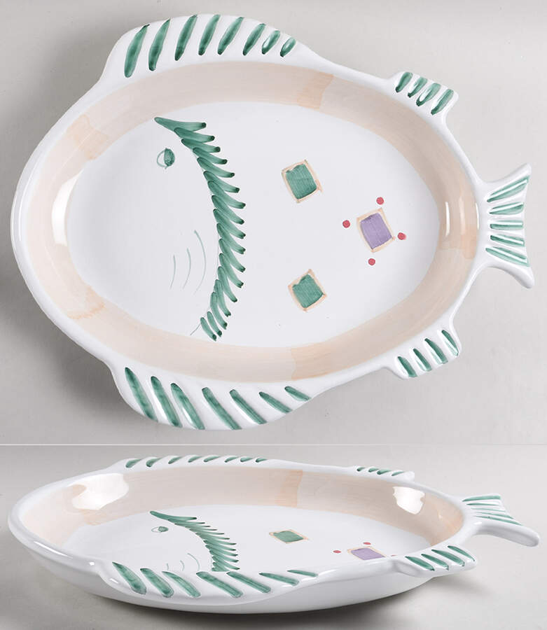 Belvidere 15" Fish Platter by Caleca-1