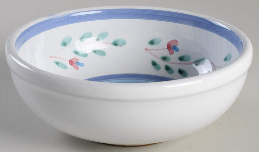 Blue Garland Coupe Cereal Bowl by Caleca-1