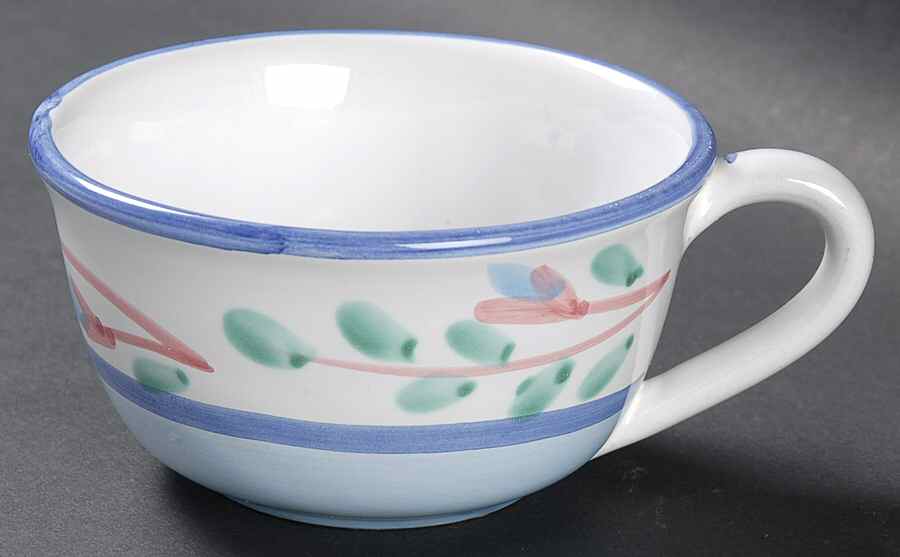 Blue Garland Flat Cup by Caleca-1