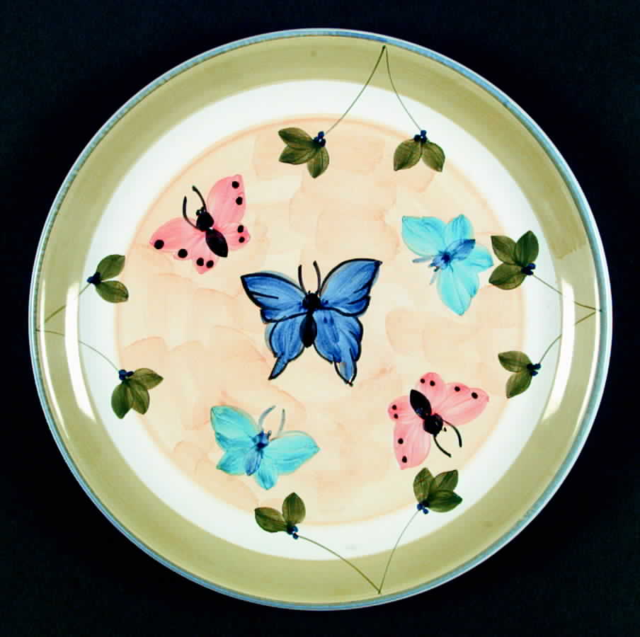Butterfly Dinner Plate by Caleca-1