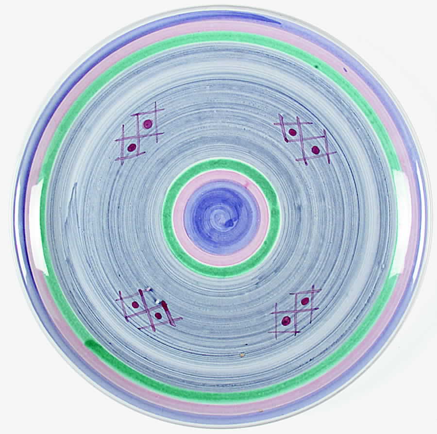Marina (Blue&Lavender) Dinner Plate by Caleca-1