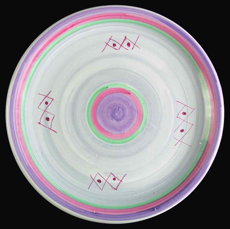 Marina (Blue&Lavender) Cake Plate by Caleca-1