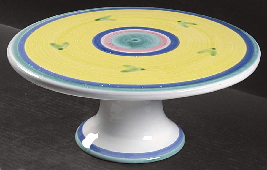 Carousel 12" Diameter Pedestal Cake Stand by Caleca-1