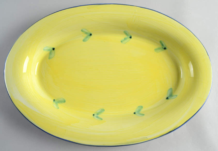 Carousel 16" Oval Serving Platter by Caleca-1