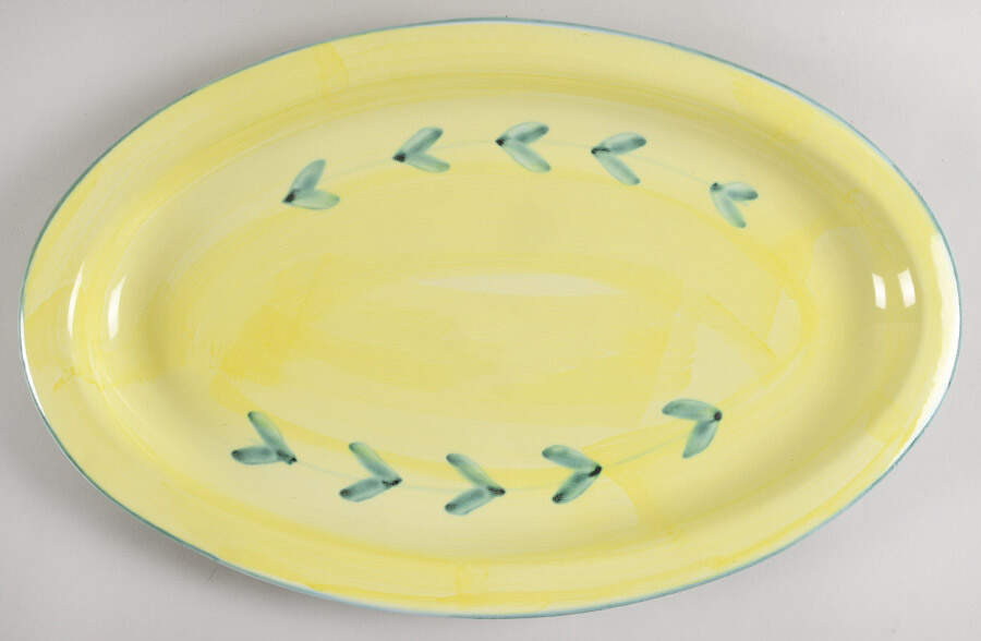 Carousel 18" Oval Serving Platter by Caleca-1