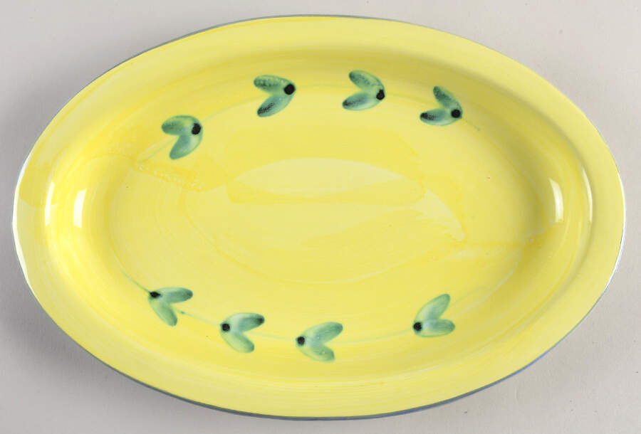Carousel 14" Oval Serving Platter by Caleca-1