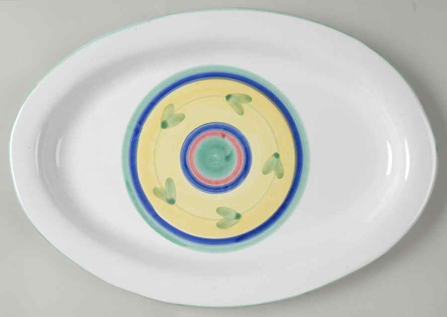Carousel 16" Oval Serving Platter by Caleca-1