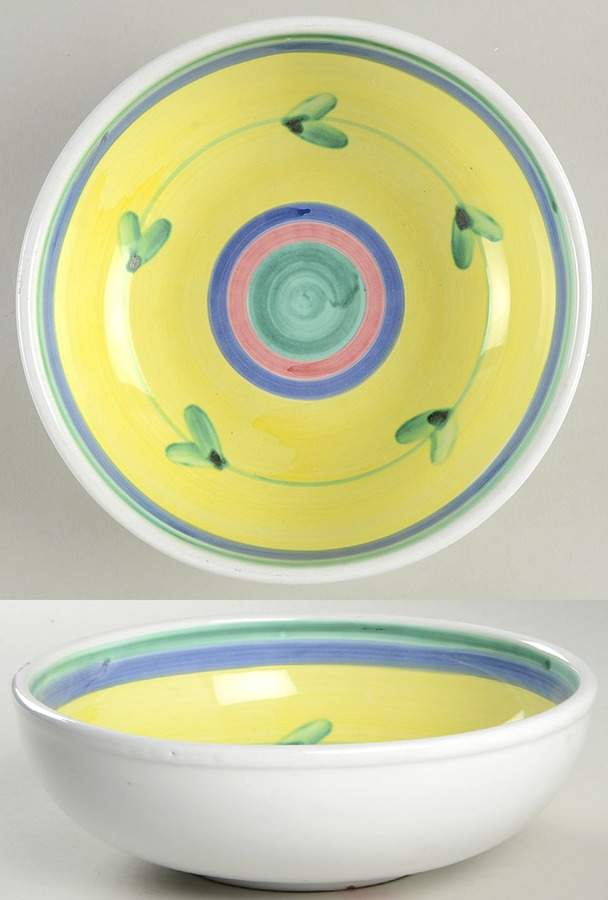 Carousel 8" Round Vegetable Bowl by Caleca-1