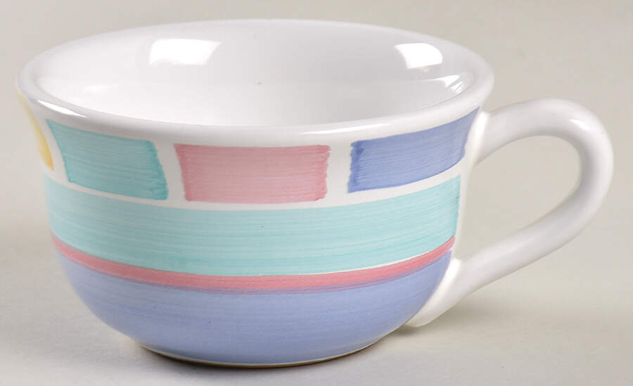 Color Blocks Flat Cup by Caleca-1
