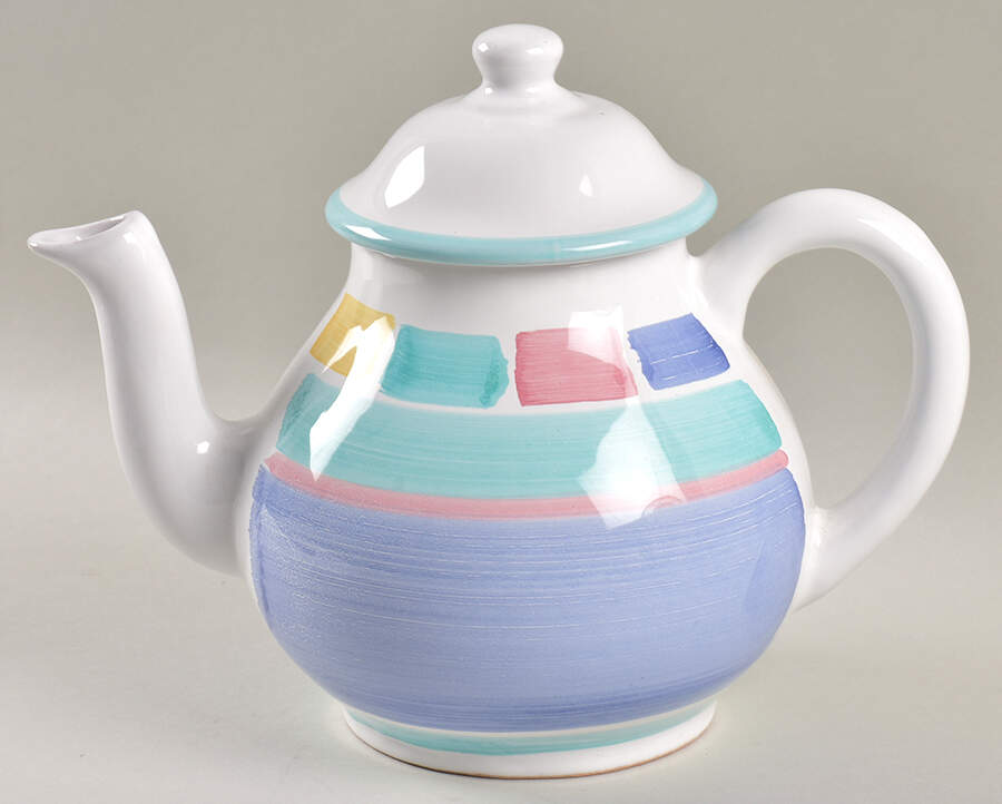 Color Blocks Teapot & Lid by Caleca-1
