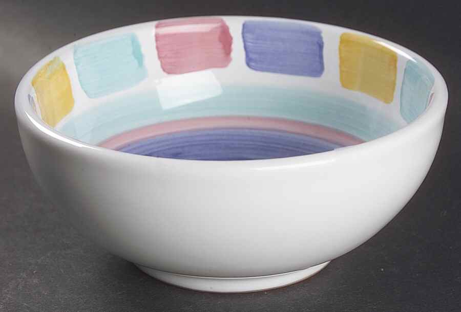 Color Blocks Fruit/Dessert (Sauce) Bowl by Caleca-1