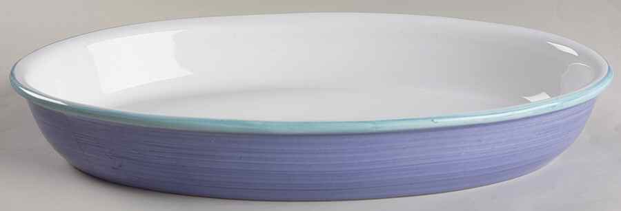 Color Blocks 13" Oval Baker by Caleca-1