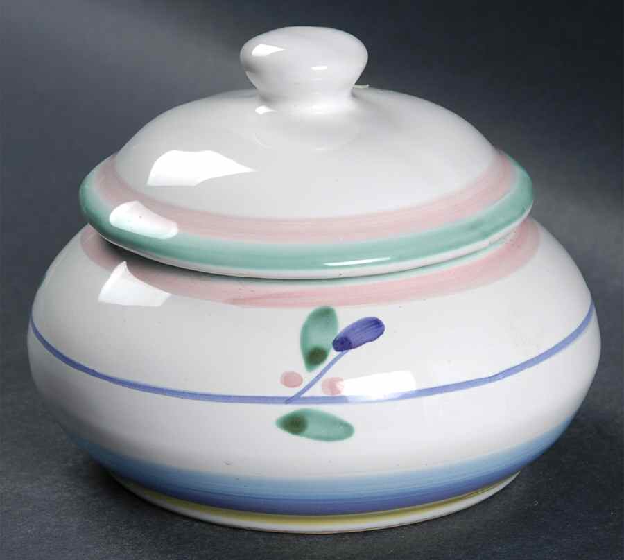 Cristina Sugar Bowl & Lid by Caleca-1