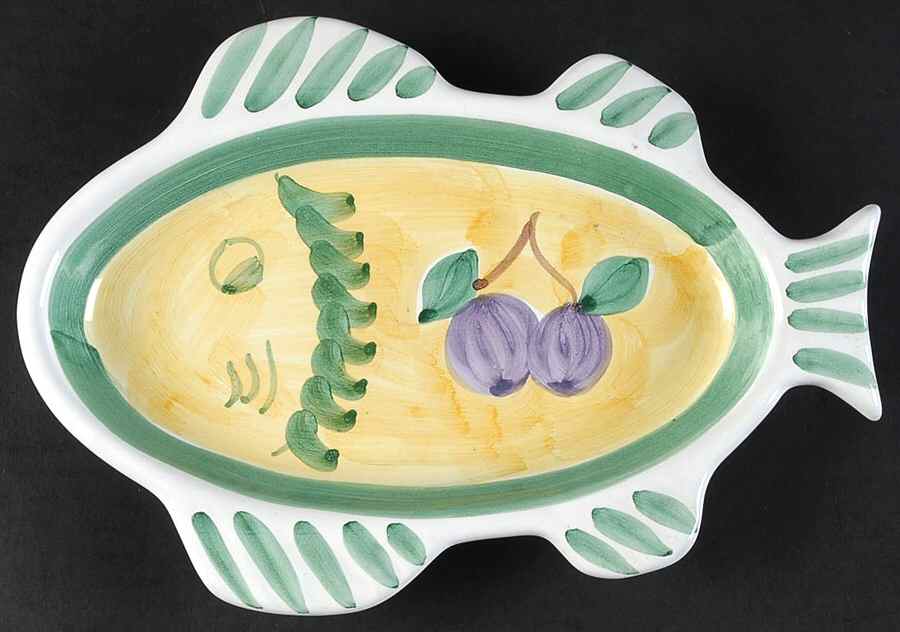 Frutta 10" Fish Plate by Caleca-1