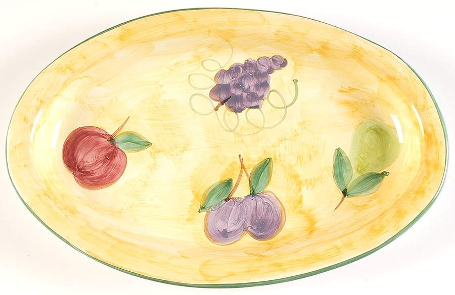 Frutta 14" Oval Serving Platter by Caleca-1
