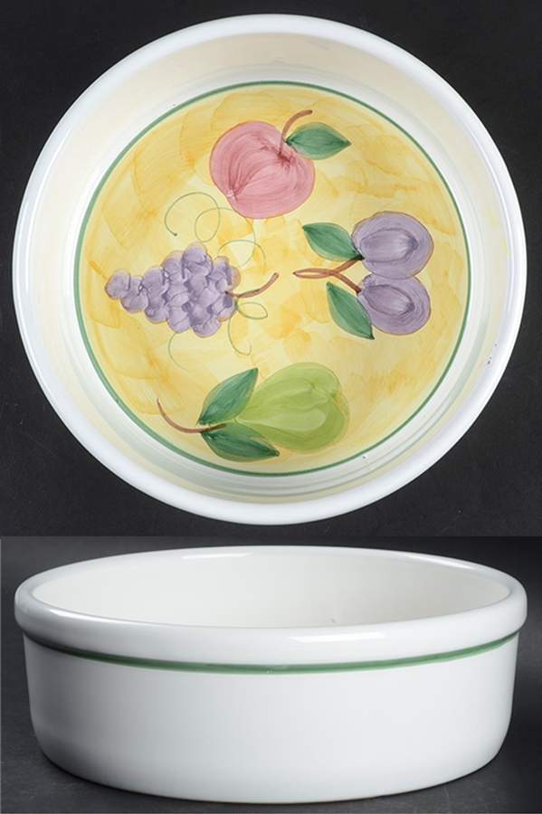 Frutta 9" Round Vegetable Bowl by Caleca-1