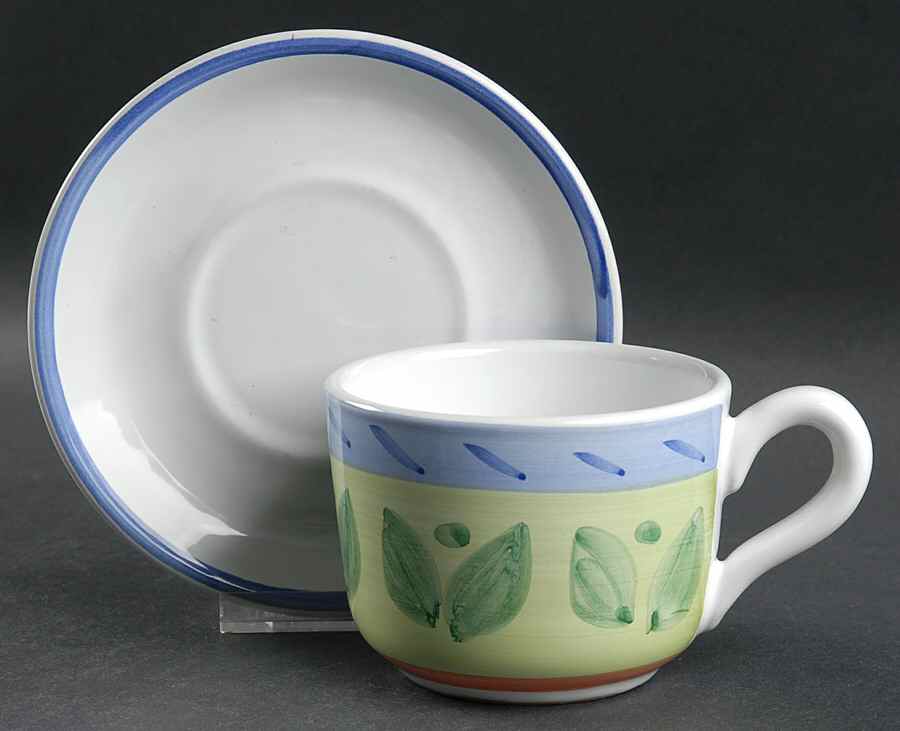 Girasole Oversized Cup & Saucer Set by Caleca-1