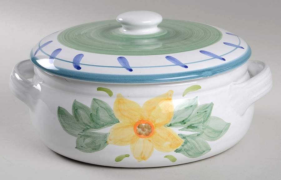Lirica 2 Qt Round Covered Casserole by Caleca-1