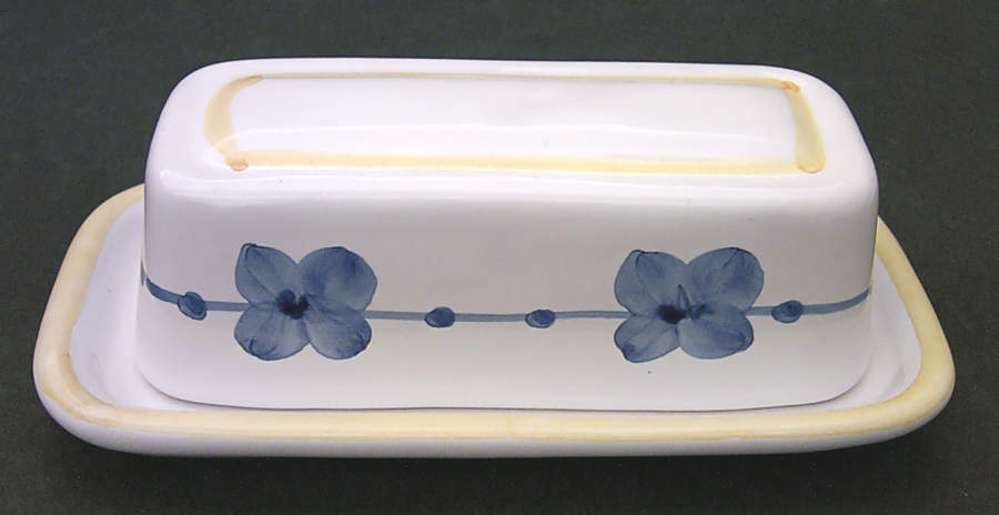 Marina (Blue&Yellow) 1/4 Lb Covered Butter by Caleca-1