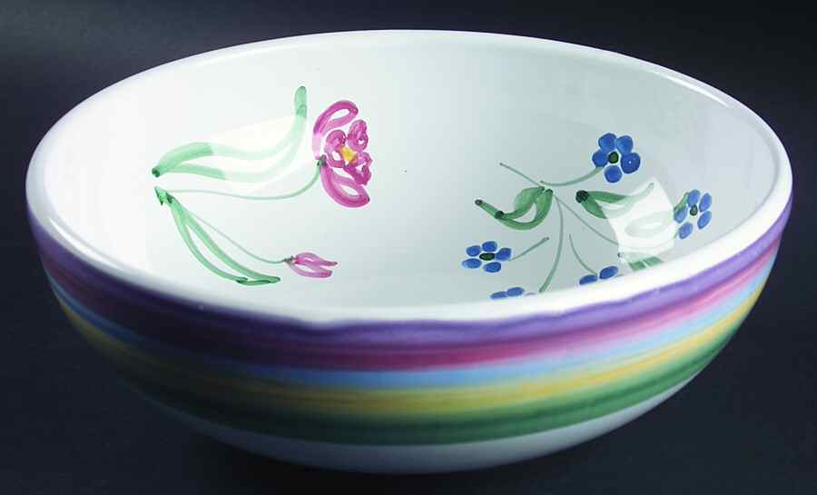 Meadow 9" Salad Serving Bowl by Caleca-1