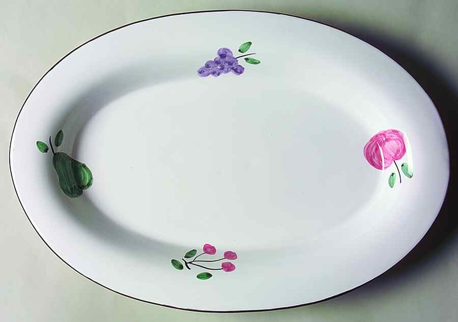 Orchard 16" Oval Serving Platter by Caleca-1
