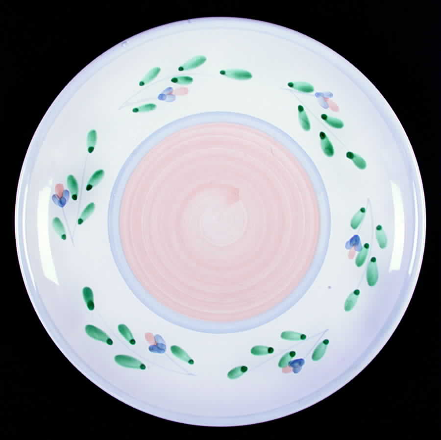Peach Garland Dinner Plate by Caleca-1
