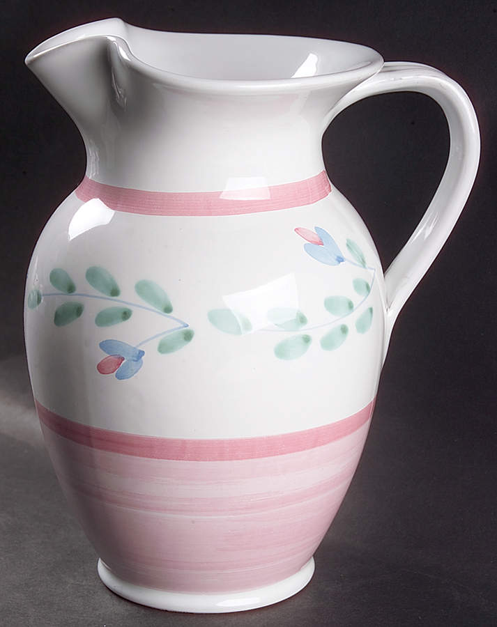 Pink Garland 64 Oz Pitcher by Caleca-1
