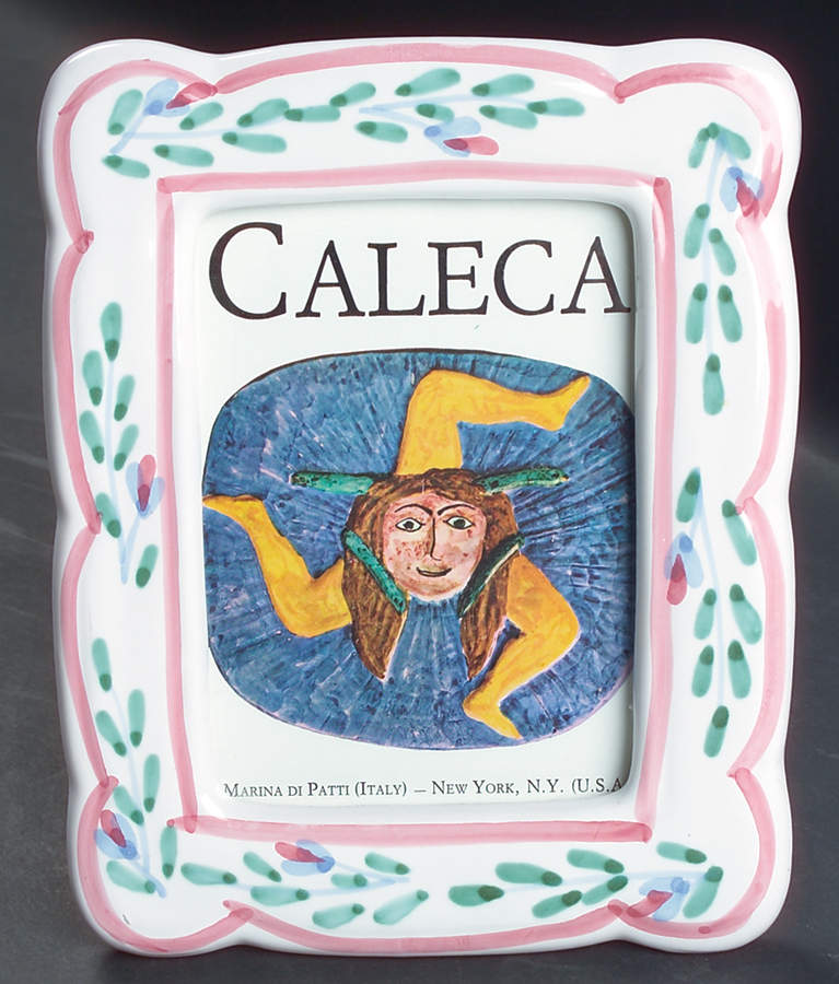 Pink Garland 8" Picture Frame by Caleca-1