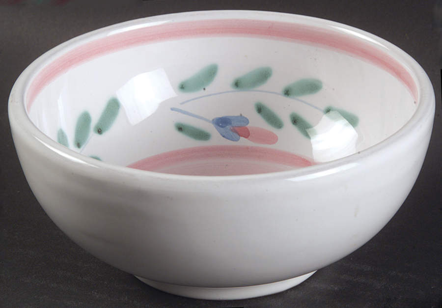 Pink Garland Fruit/Dessert (Sauce) Bowl by Caleca-1