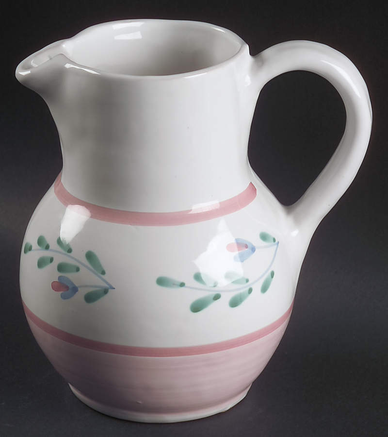 Pink Garland 48 Oz Pitcher by Caleca-1
