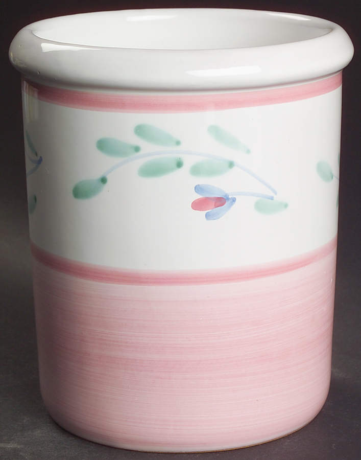 Pink Garland Utensil Holder by Caleca-1