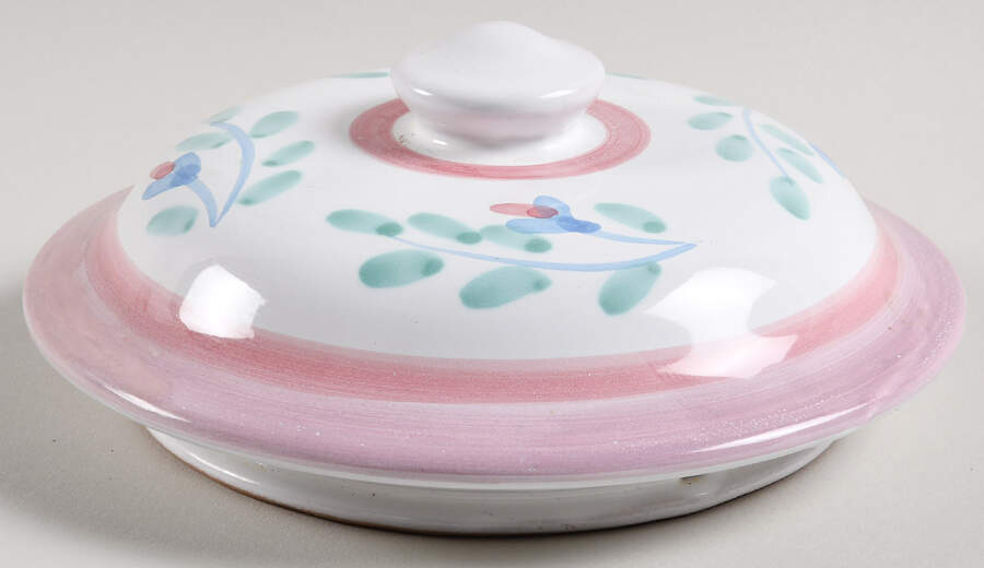 Pink Garland Lid for Small Canister by Caleca-1