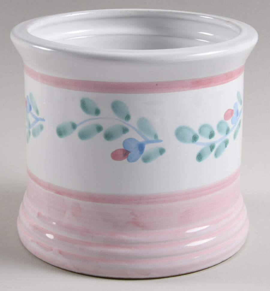 Pink Garland Small Canister No Lid by Caleca-1