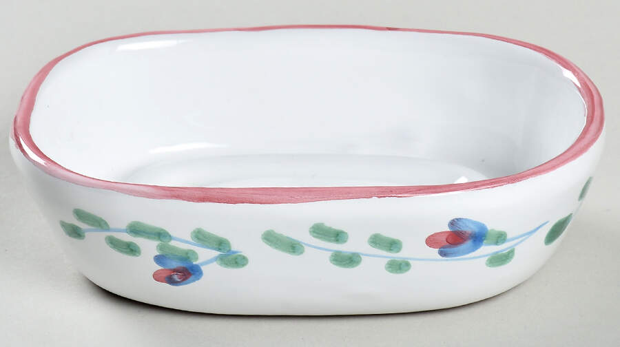 Pink Garland Soap Dish by Caleca-1