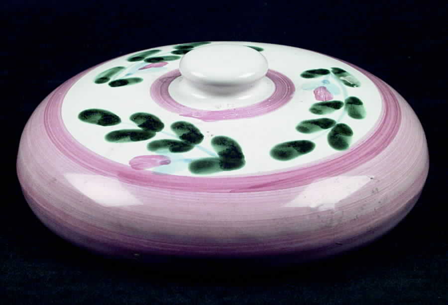 Pink Garland Lid for Medium Canister by Caleca-1