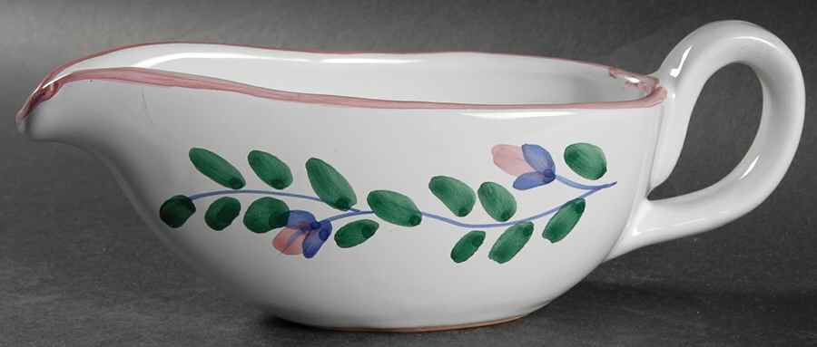 Pink Garland Gravy Boat by Caleca-1