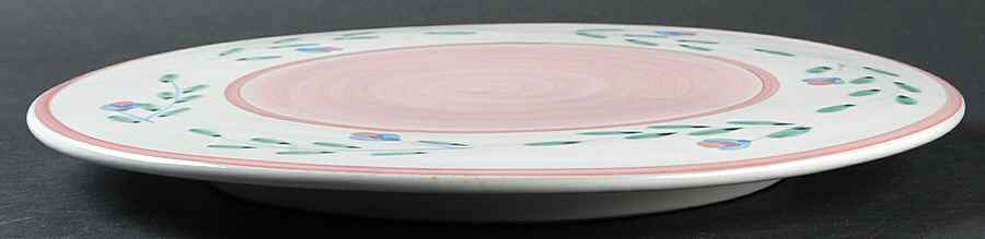 Pink Garland 11" Diameter Pedestal Cake Stand by Caleca-1