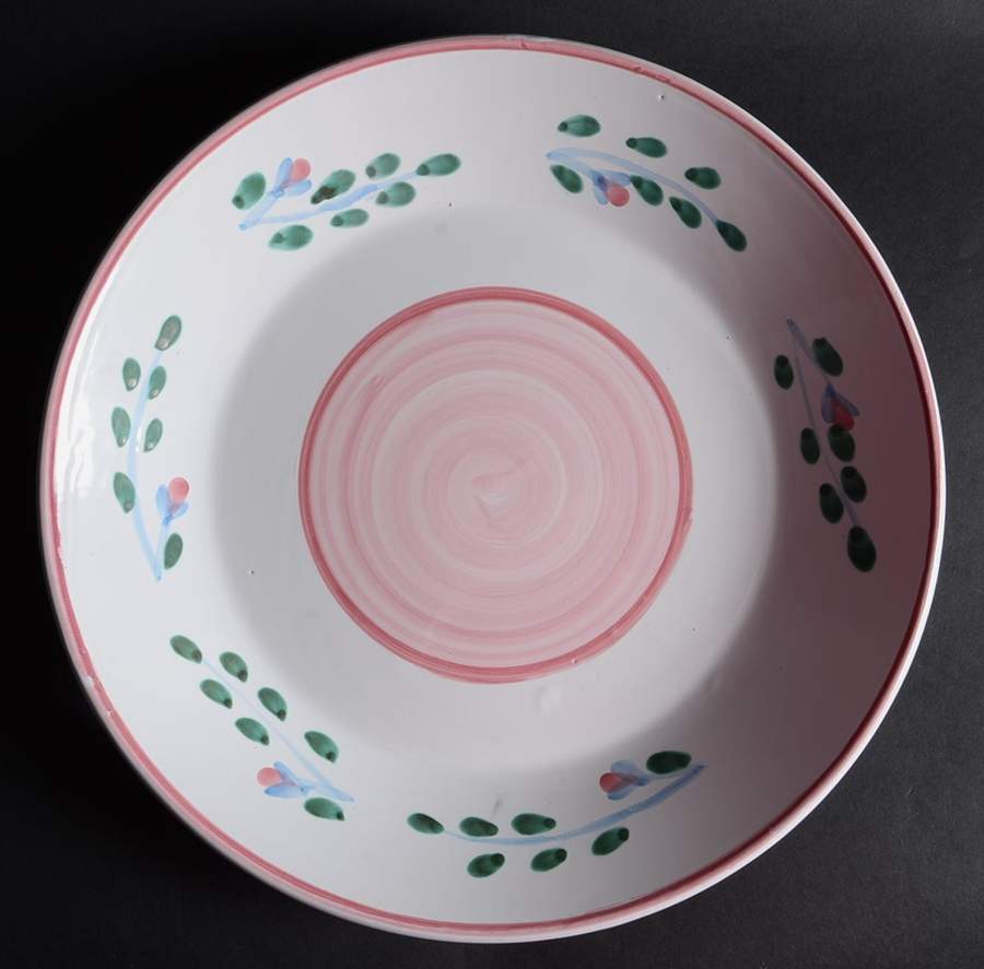 Pink Garland 14" Chop Plate (Round Platter) by Caleca-1